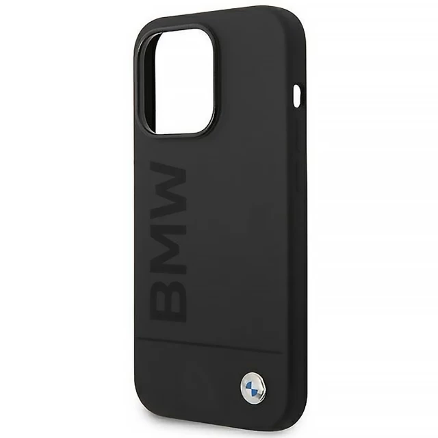 Чохол BMW Silicone Signature Logo для iPhone 14 Pro Black with MagSafe (BMHMP14LSLBLBK)