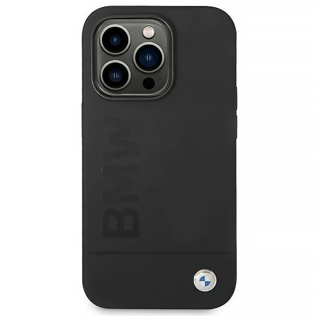 Чохол BMW Silicone Signature Logo для iPhone 14 Pro Max Black with MagSafe (BMHMP14XSLBLBK)