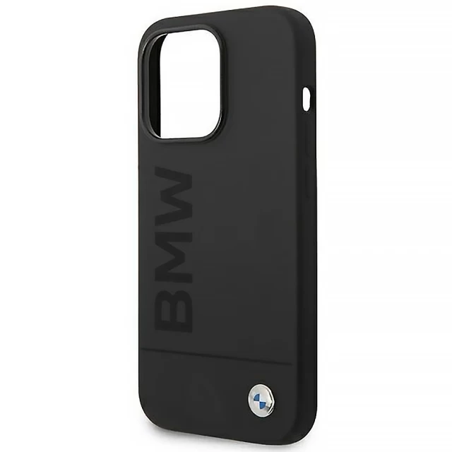 Чохол BMW Silicone Signature Logo для iPhone 14 Pro Max Black with MagSafe (BMHMP14XSLBLBK)