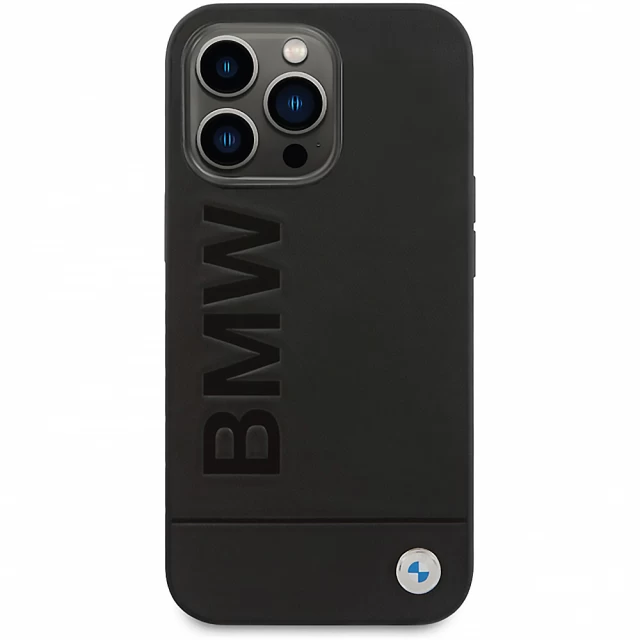 Чехол BMW Signature Logo Imprint для iPhone 14 Pro Max Black with MagSafe (BMHMP14XSLLBK)