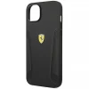Чохол Ferrari Leather Stamp Sides для iPhone 14 Plus Black (FEHCP14MRBUK)