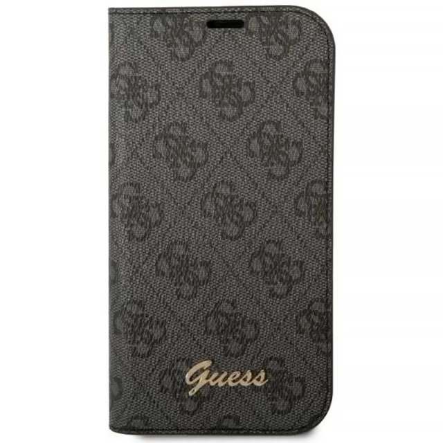 Чохол Guess 4G Vintage Gold Logo для iPhone 14 Black (GUBKP14SHG4SHK)