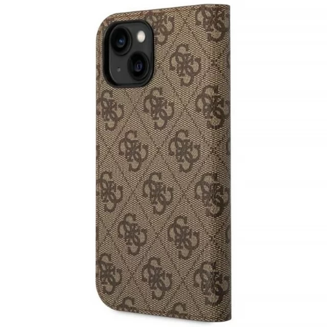 Чохол Guess 4G Vintage Gold Logo для iPhone 14 Brown (GUBKP14SHG4SHW)