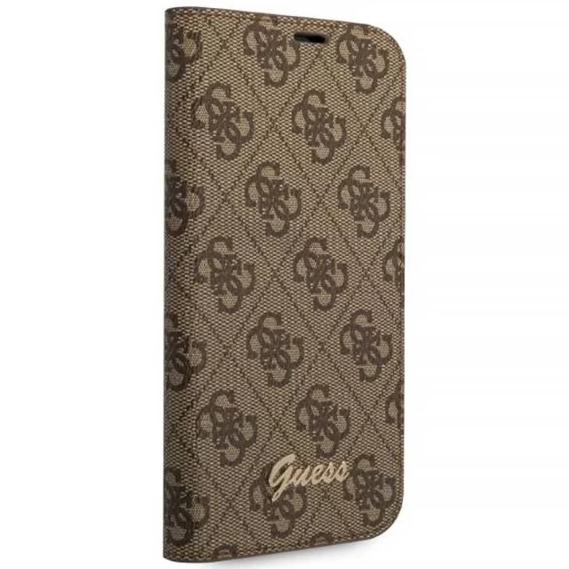 Чохол Guess 4G Vintage Gold Logo для iPhone 14 Brown (GUBKP14SHG4SHW)