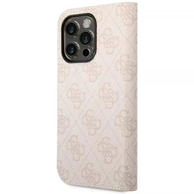 Чехол Guess 4G Vintage Gold Logo для iPhone 14 Pro Max Pink (GUBKP14XHG4SHP)