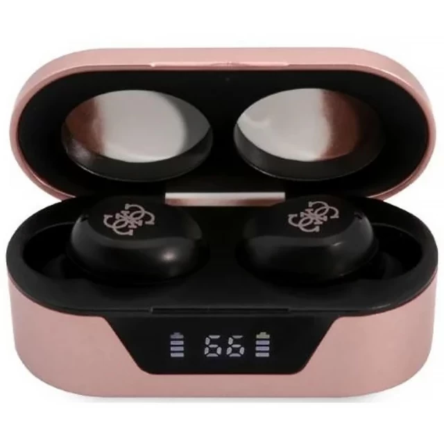 Беспроводные наушники Guess TWS Bluetooth Earphones + Docking Station Pink (GUTWST31EP)