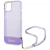 Чехол Guess Translucent Pearl Strap для iPhone 14 Plus Purple (GUHCP14MHGCOHU)
