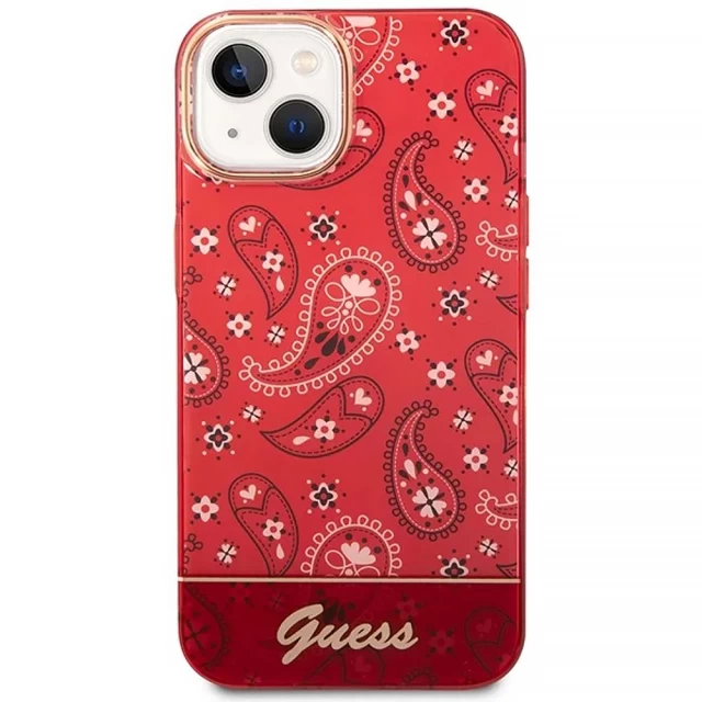 Чехол Guess Bandana Paisley для iPhone 14 Red (GUHCP14SHGBNHR)