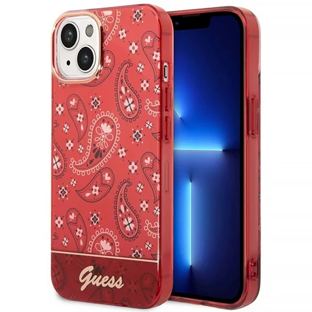 Чехол Guess Bandana Paisley для iPhone 14 Red (GUHCP14SHGBNHR)