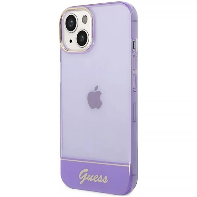 Чохол Guess Translucent для iPhone 14 Purple (GUHCP14SHGCOU)