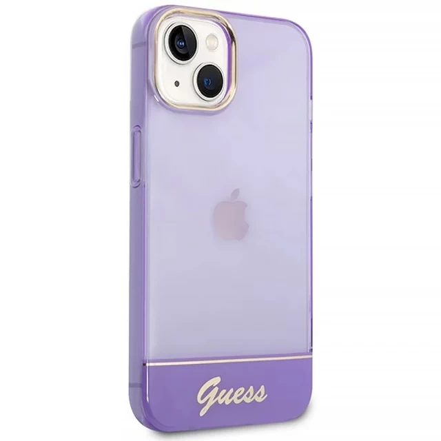 Чохол Guess Translucent для iPhone 14 Purple (GUHCP14SHGCOU)