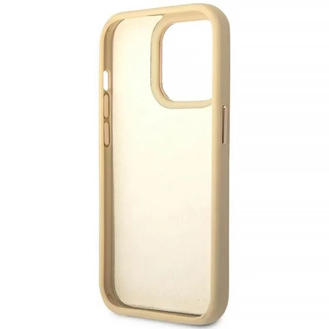 Чехол Guess Croco Collection для iPhone 14 Pro Gold (GUHCP14LHGCRHD)