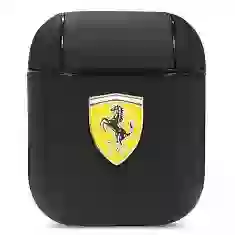 Чехол для наушников Ferrari On Track Leather для AirPods Black (FESA2LEBK)