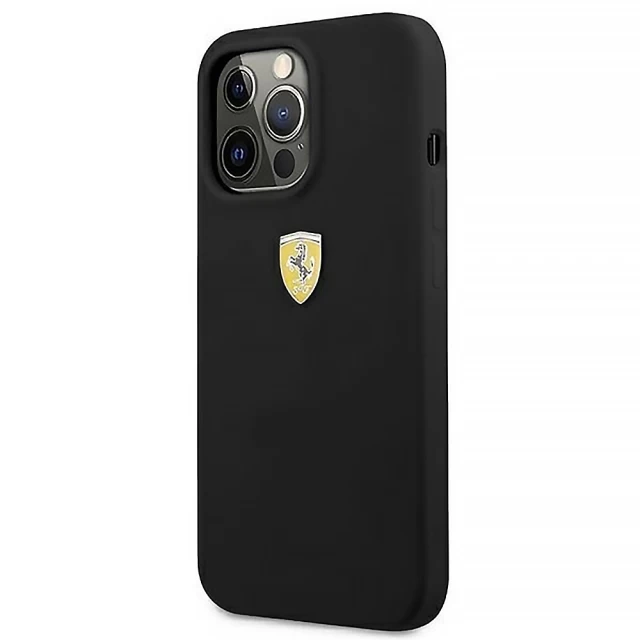 Чохол Ferrari Silicone для iPhone 13 | 13 Pro Black (FESSIHCP13LBK)