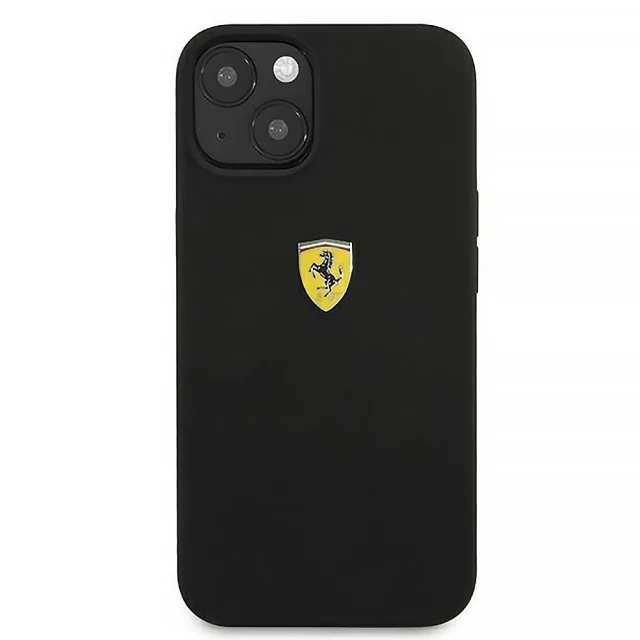 Чехол Ferrari Silicone для iPhone 13 Black (FESSIHCP13MBK)
