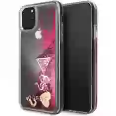 Чохол Guess Glitter Hearts для iPhone 11 Pro Max Raspberry (GUHCN65GLHFLRA)