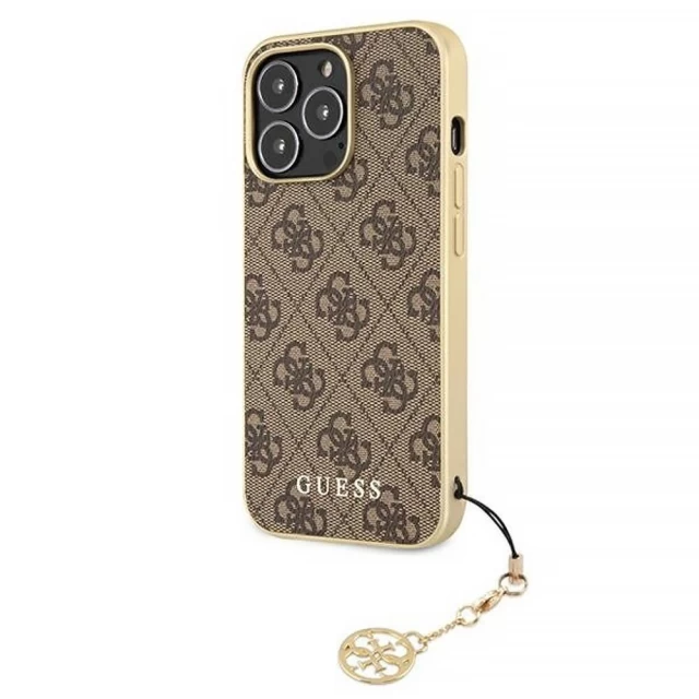 Чохол Guess Charms Collection для iPhone 13 Pro Brown (GUHCP13LGF4GBR)