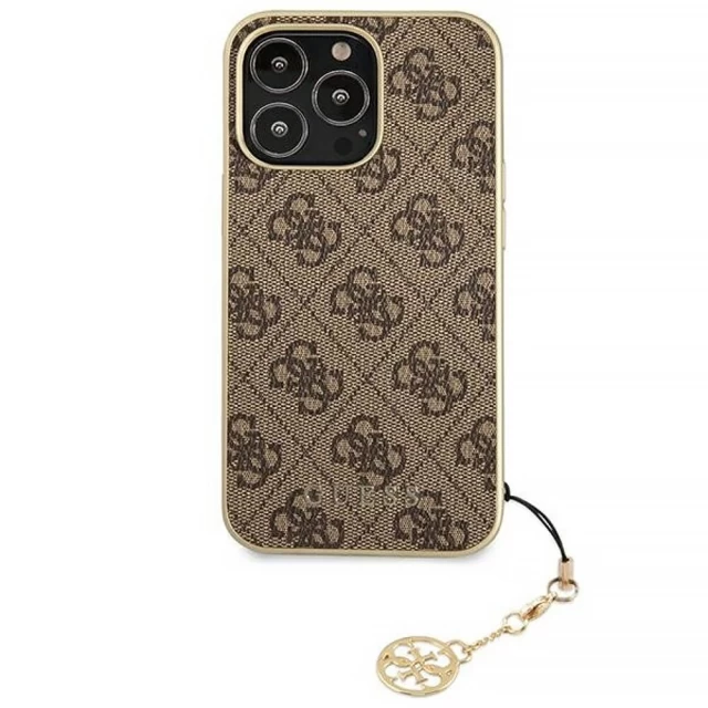 Чехол Guess Charms Collection для iPhone 13 Pro Brown (GUHCP13LGF4GBR)