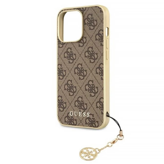 Чехол Guess Charms Collection для iPhone 13 Pro Brown (GUHCP13LGF4GBR)