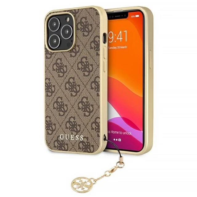 Чохол Guess Charms Collection для iPhone 13 Pro Brown (GUHCP13LGF4GBR)