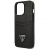 Чехол Guess Saffiano Triangle Logo Cardslot для iPhone 13 Pro Black (GUHCP13LPSATPK)