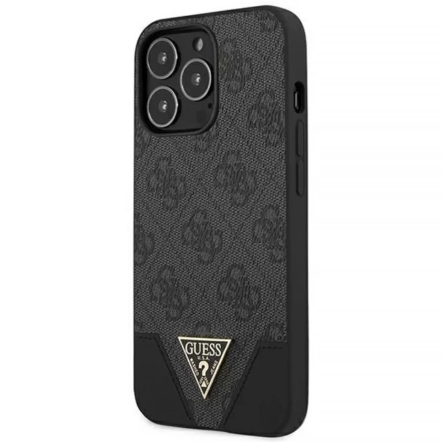 Чохол Guess 4G Triangle Collection для iPhone 13 Pro Grey (GUHCP13LPU4GHBK)