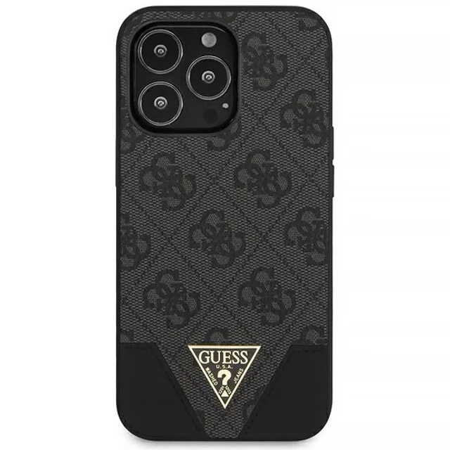 Чохол Guess 4G Triangle Collection для iPhone 13 Pro Grey (GUHCP13LPU4GHBK)