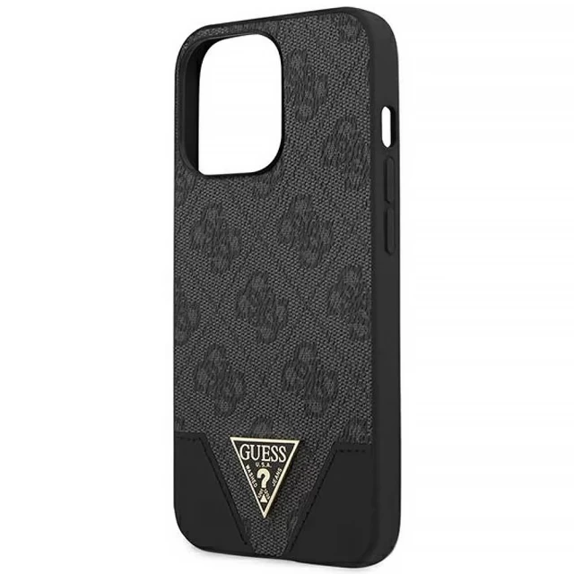 Чохол Guess 4G Triangle Collection для iPhone 13 Pro Grey (GUHCP13LPU4GHBK)