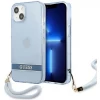 Чехол Guess Translucent Strap для iPhone 13 Blue (GUHCP13MHTSGSB)