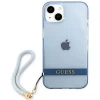 Чехол Guess Translucent Strap для iPhone 13 Blue (GUHCP13MHTSGSB)