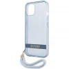 Чехол Guess Translucent Strap для iPhone 13 Blue (GUHCP13MHTSGSB)