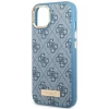 Чохол Guess 4G Logo Plate для iPhone 13 Blue with MagSafe (GUHMP13MU4GPRB)