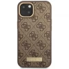 Чехол Guess 4G Logo Plate для iPhone 13 Brown with MagSafe (GUHMP13MU4GPRW)