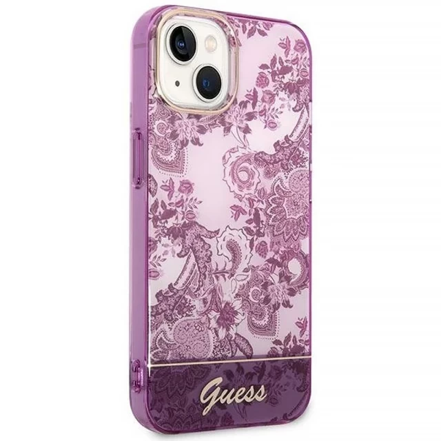 Чехол Guess Porcelain Collection для iPhone 14 Fuchsia (GUHCP14SHGPLHF)