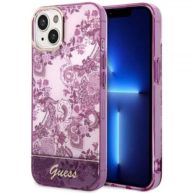 Чехол Guess Porcelain Collection для iPhone 14 Fuchsia (GUHCP14SHGPLHF)