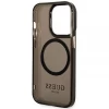 Чохол Guess Gold Outline Translucent для iPhone 14 Pro Black with MagSafe (GUHMP14LHTCMK)