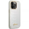 Чехол Guess Croco Collection для iPhone 14 Pro Max Silver (GUHCP14XHGCRHS)