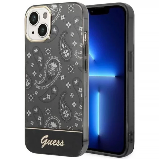 Чехол Guess Bandana Paisley для iPhone 14 Black (GUHCP14SHGBNHK)