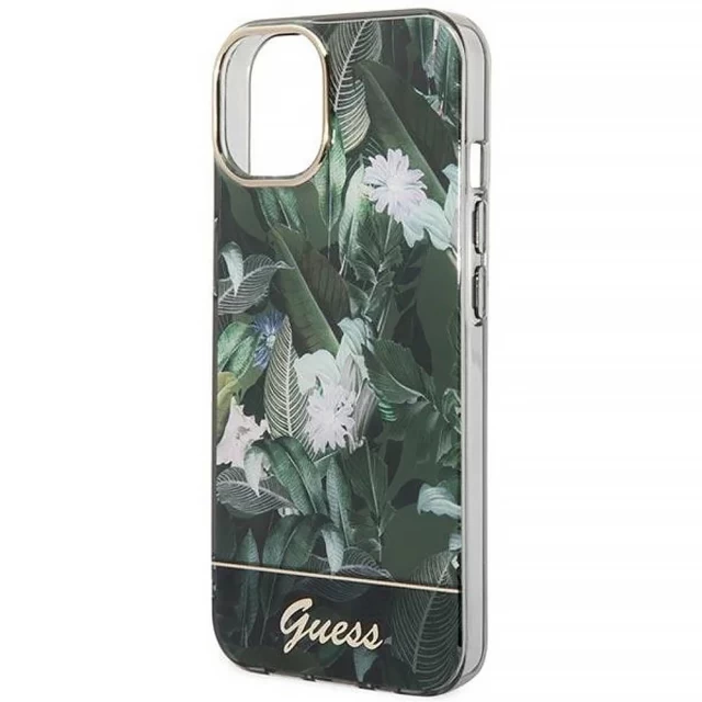 Чохол Guess Jungle Collection для iPhone 14 Green (GUHCP14SHGJGHA)