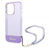 Чехол Guess Translucent Pearl Strap для iPhone 14 Pro Purple (GUHCP14LHGCOHU)