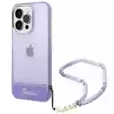 Чохол Guess Translucent Pearl Strap для iPhone 14 Pro Purple (GUHCP14LHGCOHU)