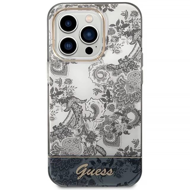 Чехол Guess Porcelain Collection для iPhone 14 Pro Grey (GUHCP14LHGPLHG)