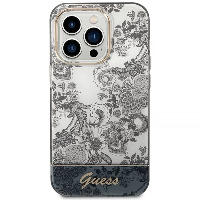 Чохол Guess Porcelain Collection для iPhone 14 Pro Grey (GUHCP14LHGPLHG)