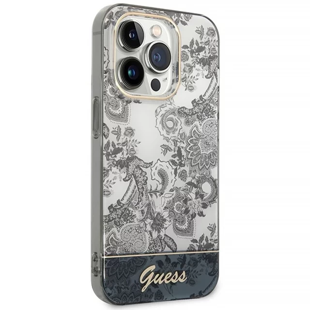 Чехол Guess Porcelain Collection для iPhone 14 Pro Grey (GUHCP14LHGPLHG)