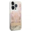 Чехол Guess Paisley Liquid Glitter для iPhone 14 Pro Gold (GUHCP14LLFLSD)