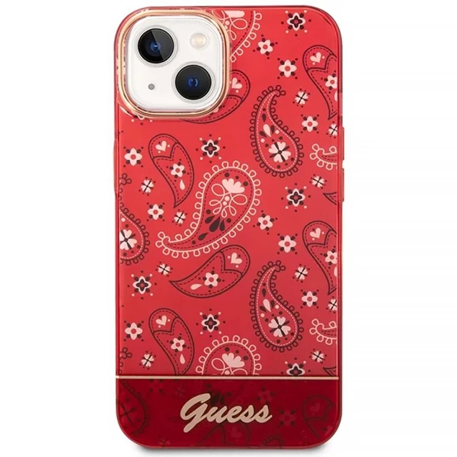 Чехол Guess Bandana Paisley для iPhone 14 Plus Red (GUHCP14MHGBNHR)