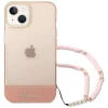 Чехол Guess Translucent Pearl Strap для iPhone 14 Plus Pink (GUHCP14MHGCOHP)