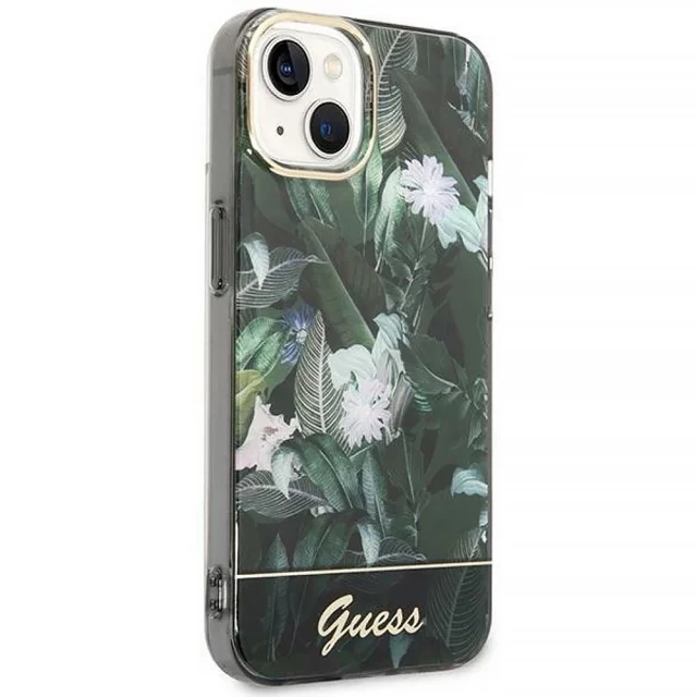 Чехол Guess Jungle Collection для iPhone 14 Plus Green (GUHCP14MHGJGHA)
