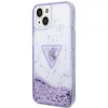 Чохол Guess Liquid Glitter Palm Collection для iPhone 14 Plus Purple (GUHCP14MLFCTPU)