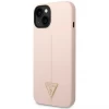 Чохол Guess Silicone Triangle для iPhone 14 Plus Pink (GUHCP14MSLTGP)